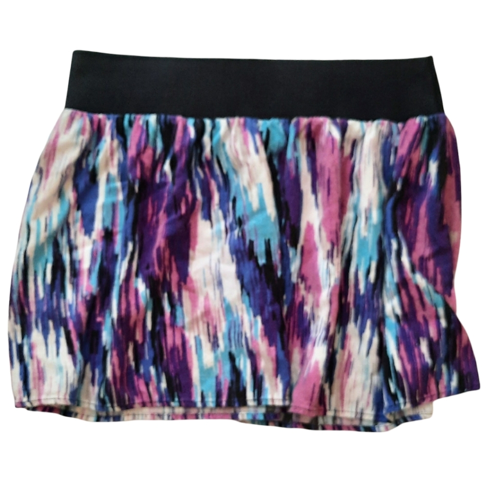 🌞 3/$15 Delias Watercolor Print Mini Skirt Large